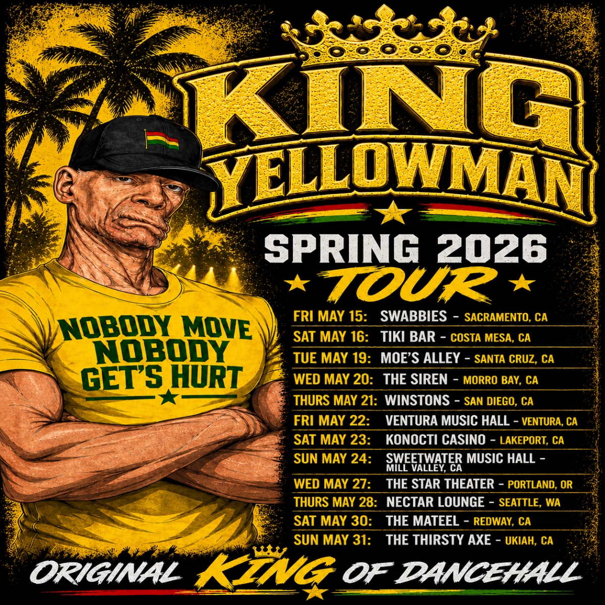 King Yellowman Spring 2026 Tour
